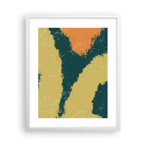 Poster in een witte lijst - Abstractie – langzame beweging - 40x50 cm