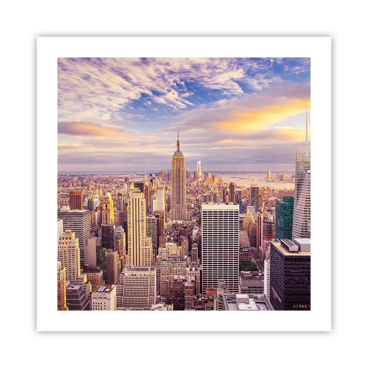 Poster - Reik alleen naar de wolken - 50x50 cm