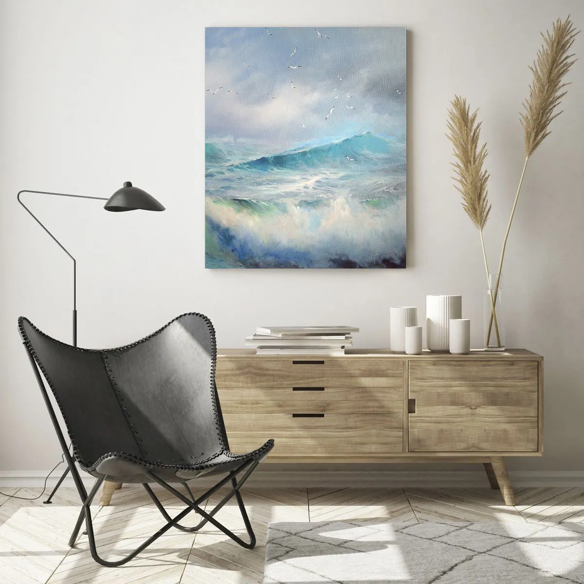 Schilderen op glas - 'De wervelwind huilde van triomf...' - 50x70 cm
