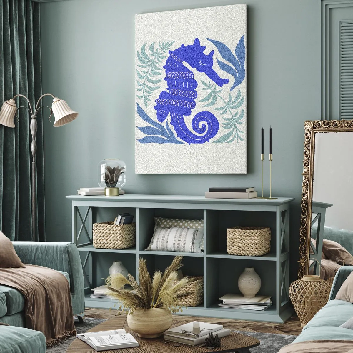 Schilderen op canvas - In een onderwaterweide - 70x100 cm