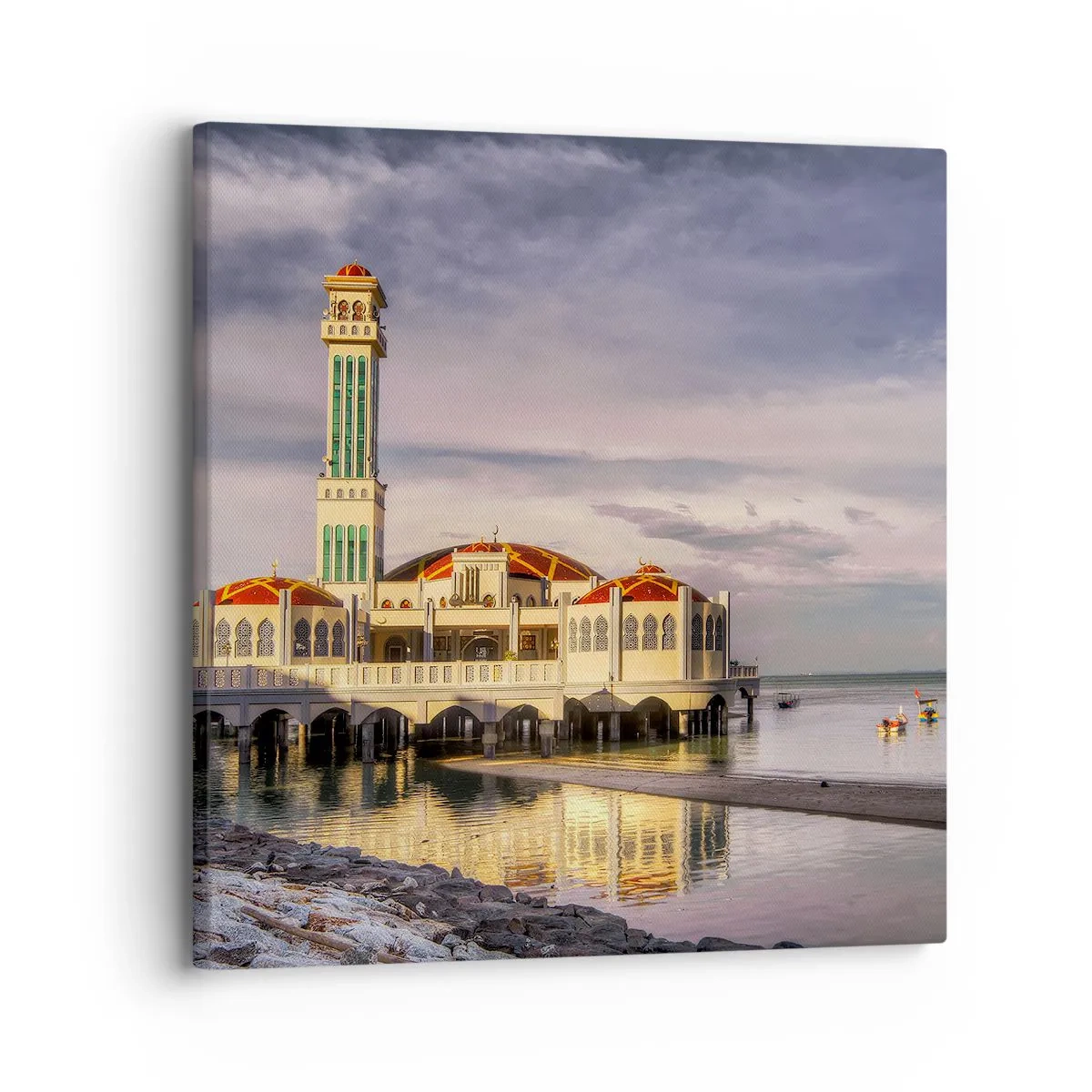 Schilderen op canvas - Tempel van de natuur - 30x30 cm