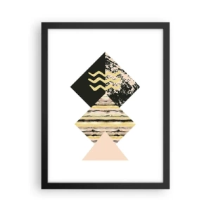 Poster in een zwarte lijst - Er is niet zo eenvoudig - 30x40 cm