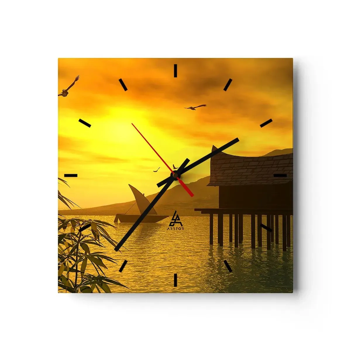 Wandklok - Klok - De verlangde vrede - 40x40 cm