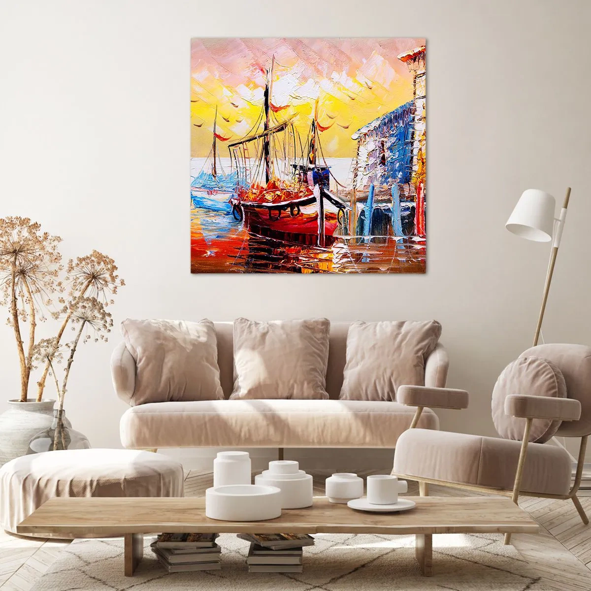 Schilderen op canvas - Gelukkige terugkeer - 60x60 cm