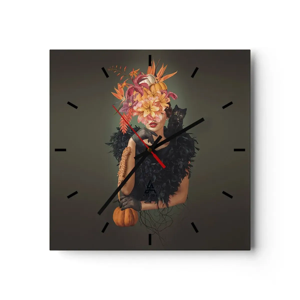 Wandklok - Klok - De spreuk van een heks - 40x40 cm