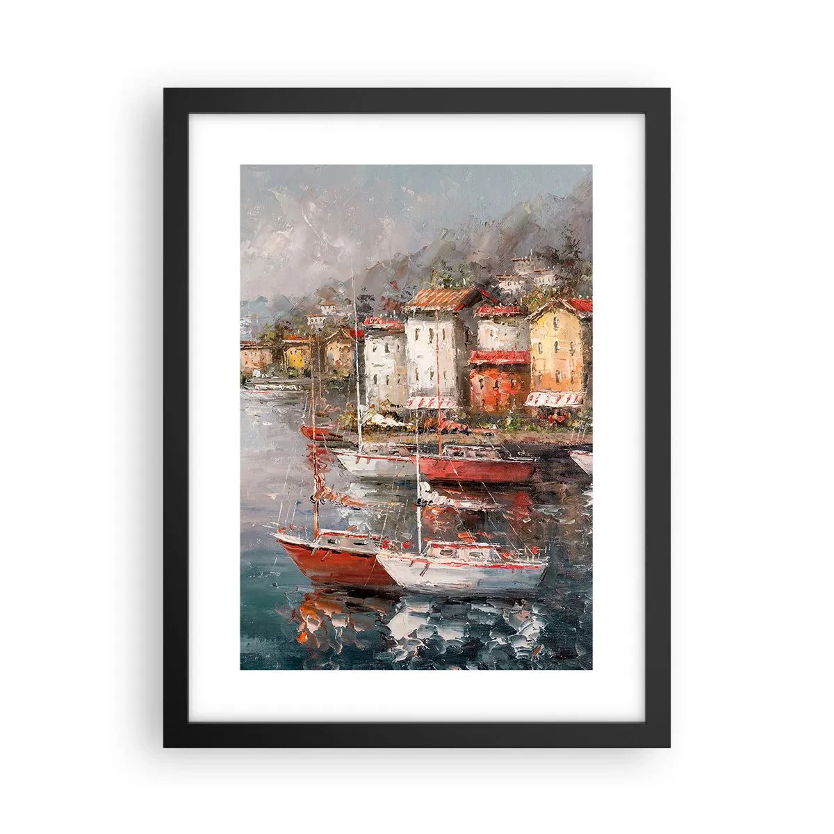 Poster in een zwarte lijst - Romantisch toevluchtsoord - 30x40 cm