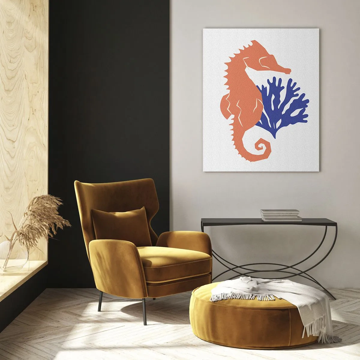 Schilderen op glas - In een onderwaterweide - 80x120 cm