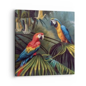 Schilderen op canvas - Romantiek in de tropen - 30x30 cm