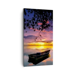 Schilderen op canvas - "Je lijkt midden in de lucht te hangen..." - 45x80 cm