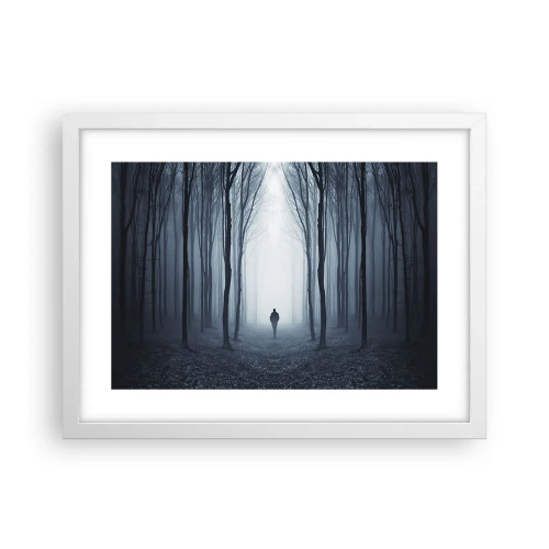 Poster in een witte lijst - En alles is eenvoudig en duidelijk - 40x30 cm