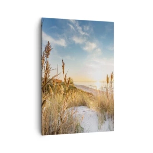 Schilderen op canvas - Noord strand - 70x100 cm