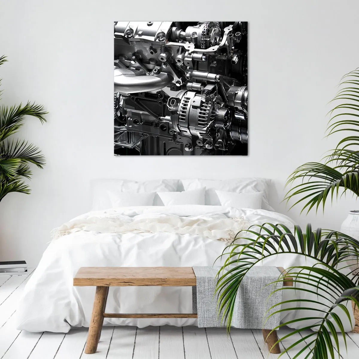 Schilderen op canvas - Staal, mooi, sterk - 70x70 cm