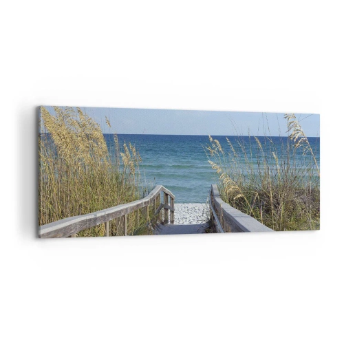 Schilderen op canvas - In de zon, in de wind - 100x40 cm