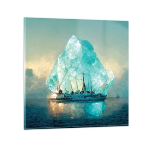 Schilderen op glas - Arctische diamant - 30x30 cm