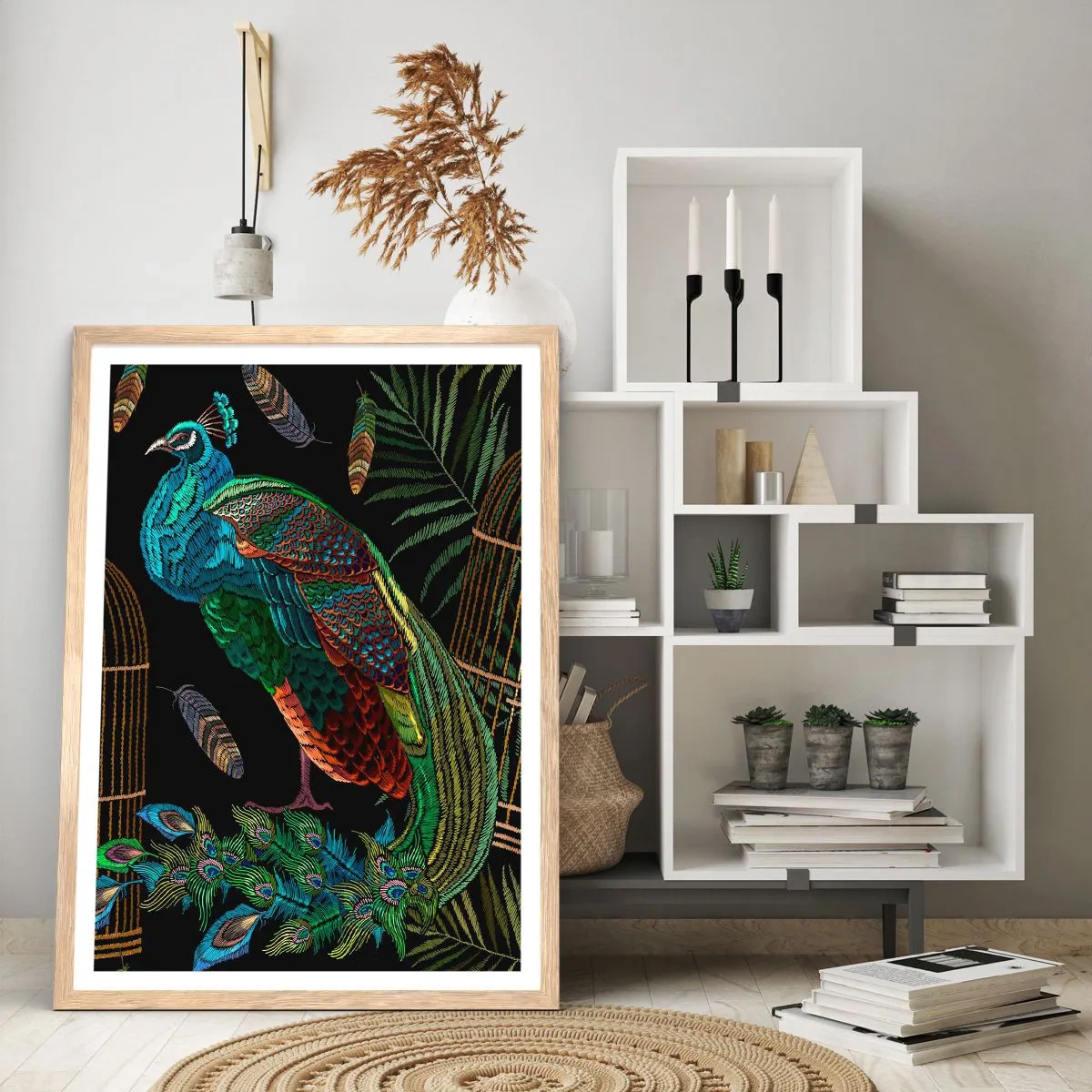 Een poster in een licht eiken lijst - In koninklijke gewaden - 40x50 cm