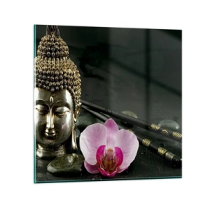 Schilderen op glas - Harmonie van wijsheid en schoonheid - 70x70 cm