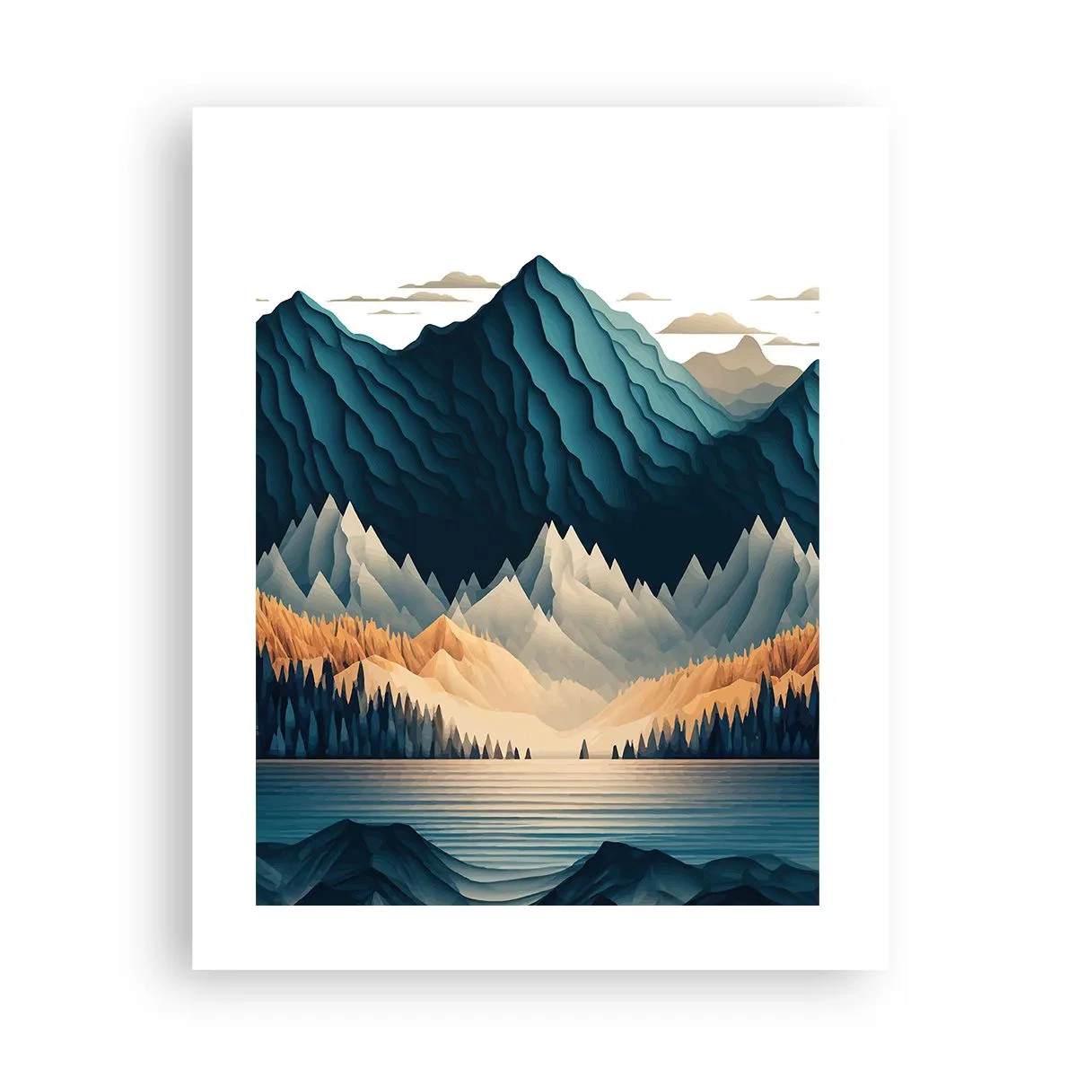 Poster - Perfect berglandschap - 40x50 cm