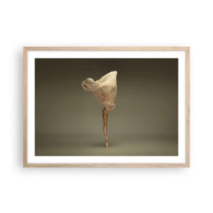 Een poster in een licht eiken lijst - Het zal snel omhoog vliegen - 70x50 cm