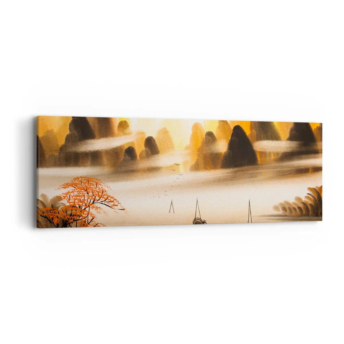 Schilderen op canvas - Verder dan het Verre Oosten - 90x30 cm