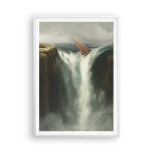 Poster in een witte lijst - Een waarschuwing voor het leven - 70x100 cm