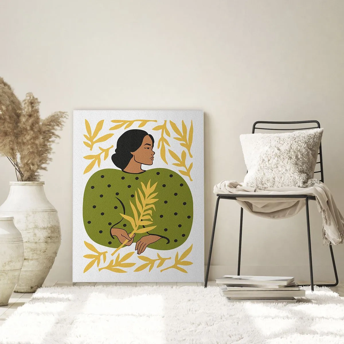 Schilderen op glas - Hawaiiaans meisje - 80x120 cm