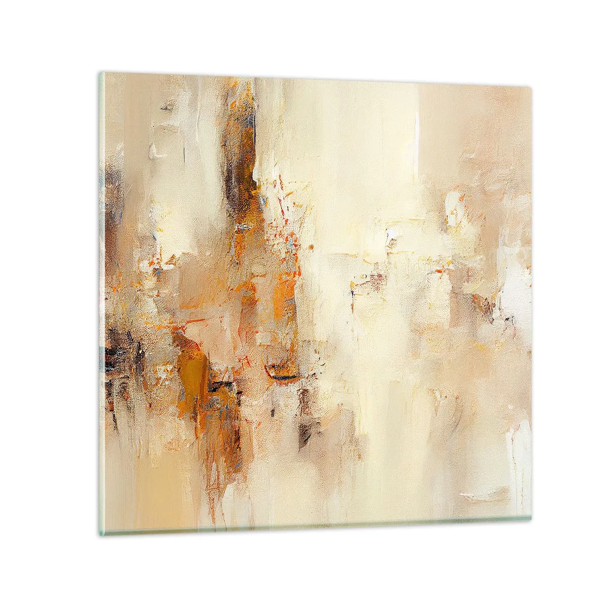 Schilderen op glas - Ziel van Amber - 40x40 cm