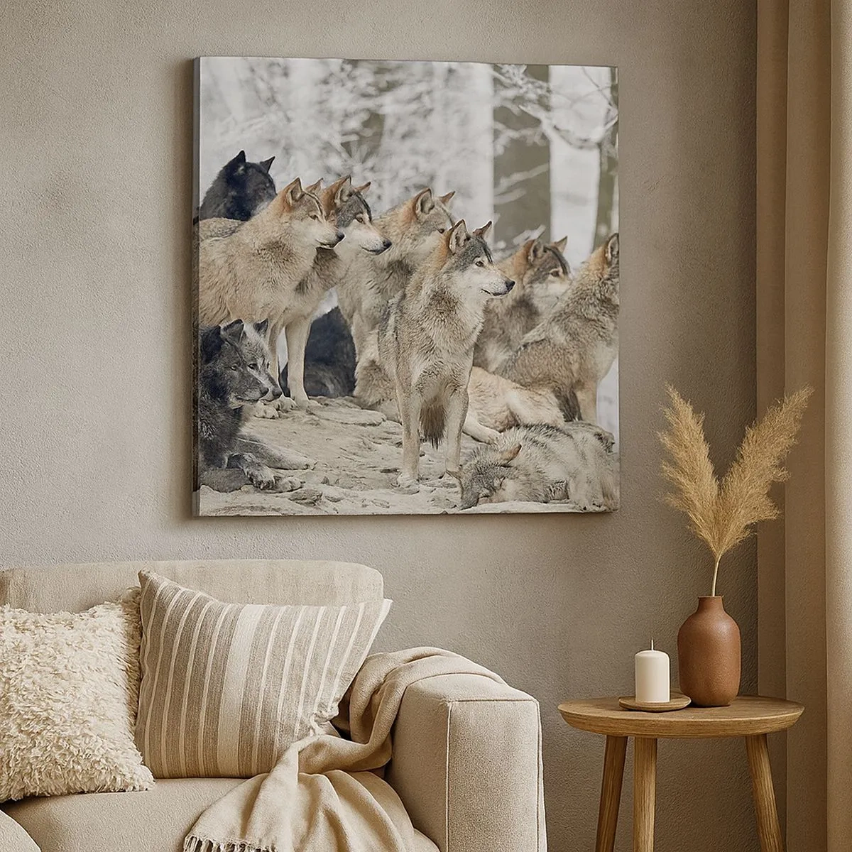 Schilderen op canvas - Familie en vrienden - 30x30 cm