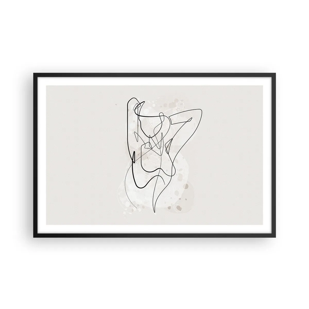 Poster in een zwarte lijst - De kunst van het verleiden - 91x61 cm