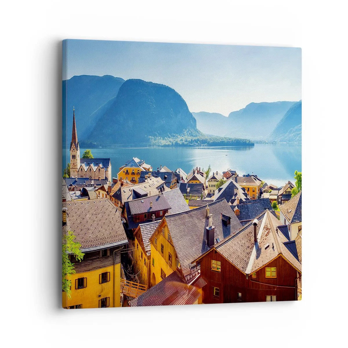 Schilderen op canvas - Het kan niet meer schilderachtiger zijn - 40x40 cm