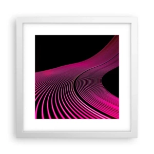 Poster in een witte lijst - Avenue van licht - 30x30 cm