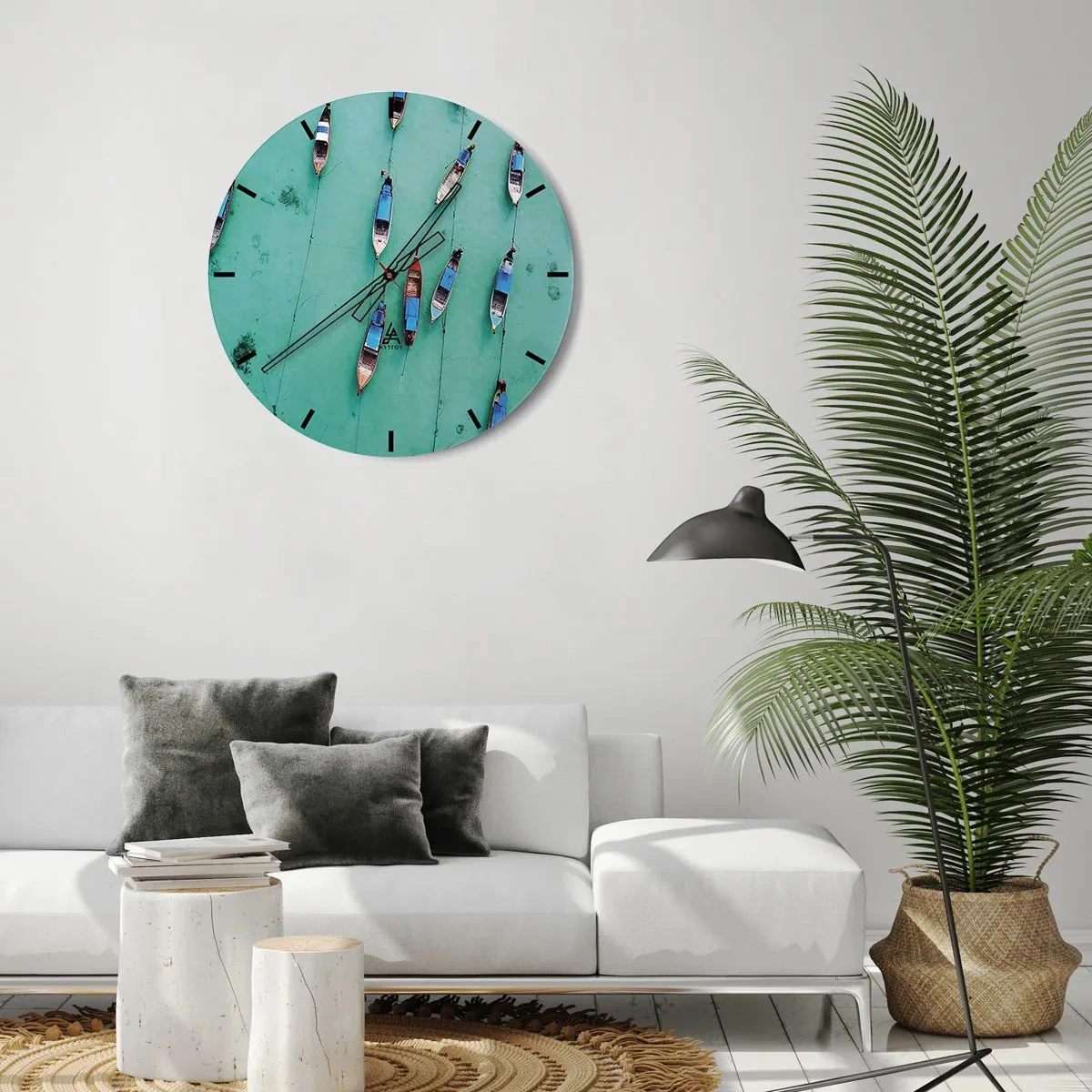 Wandklok - Klok - In blijde verwachting - 40x40 cm