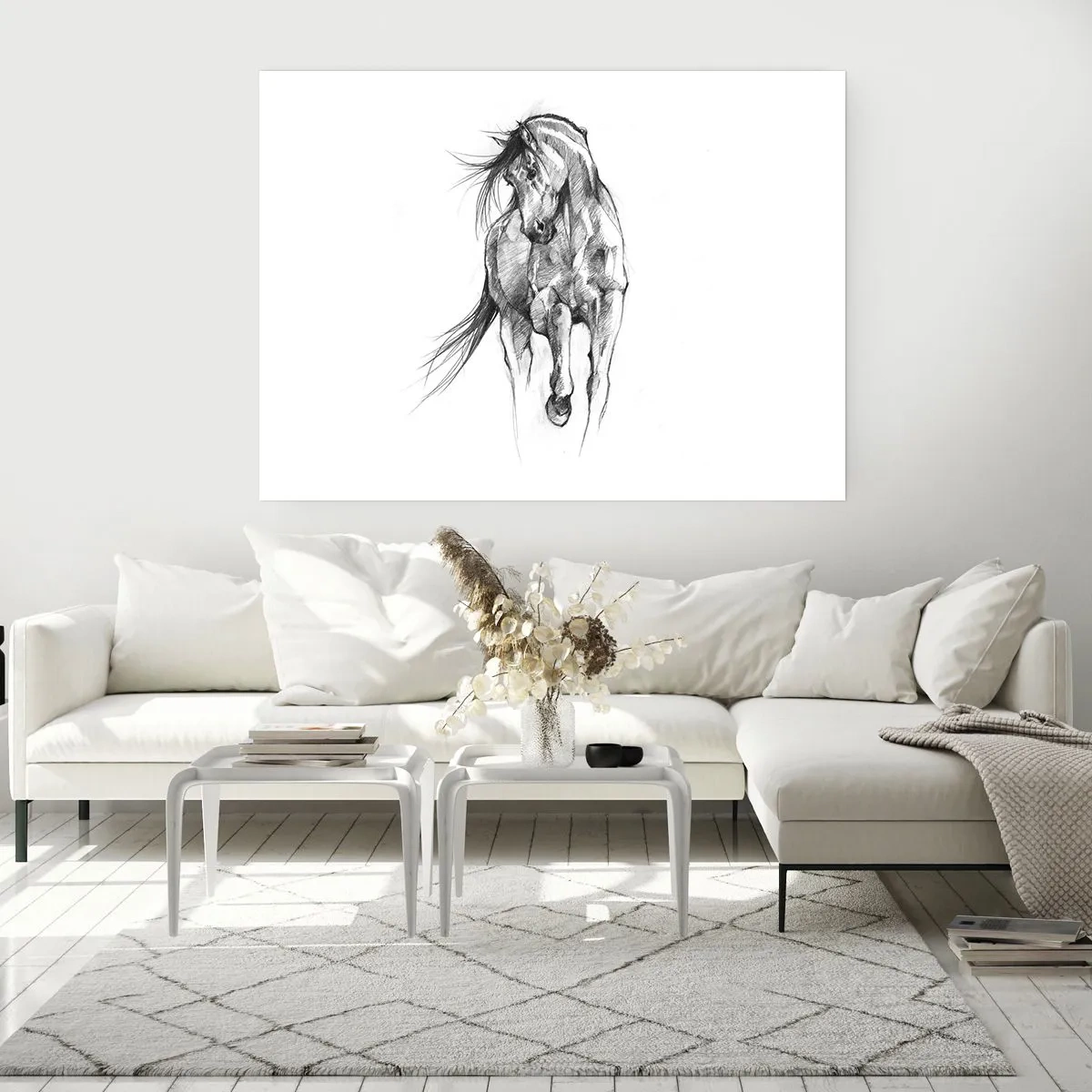 Poster - In een sierlijke draf - 50x40 cm
