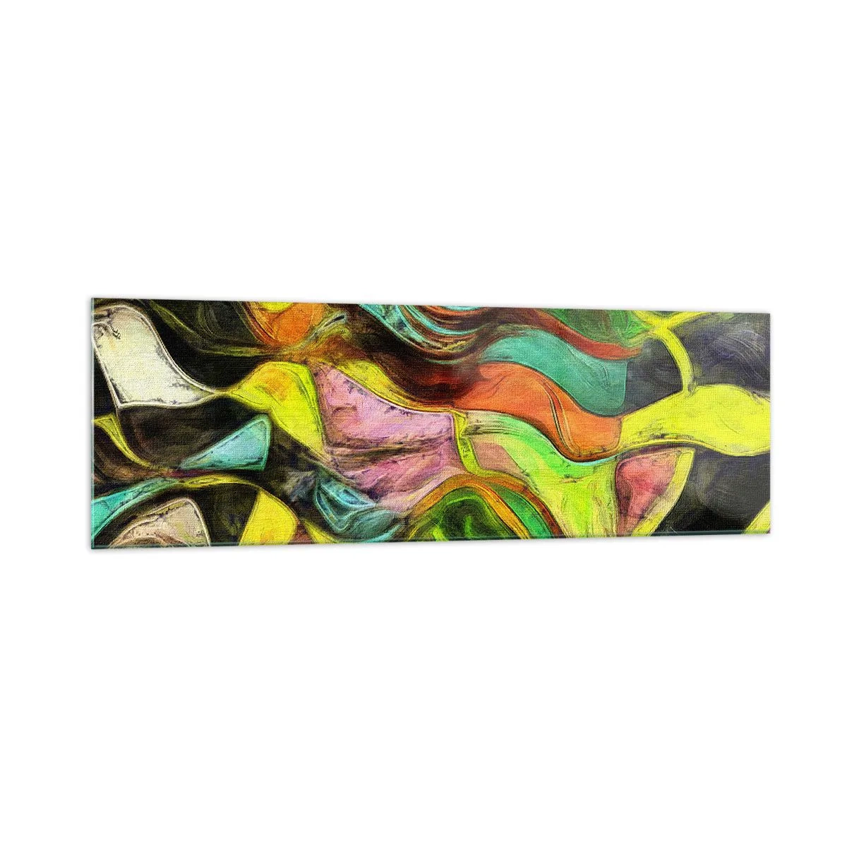 Schilderen op glas - Beweging is leven - 160x50 cm