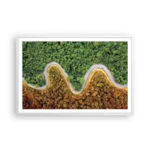 Poster in een witte lijst - Grenzen en doorbraken - 91x61 cm