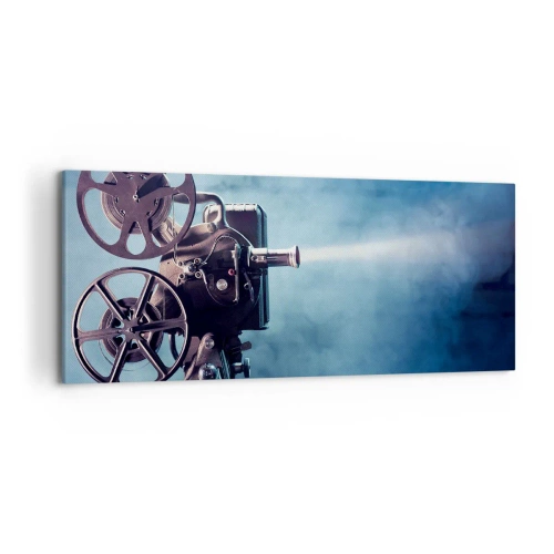 Schilderen op canvas - In de oude bioscoop - 120x50 cm