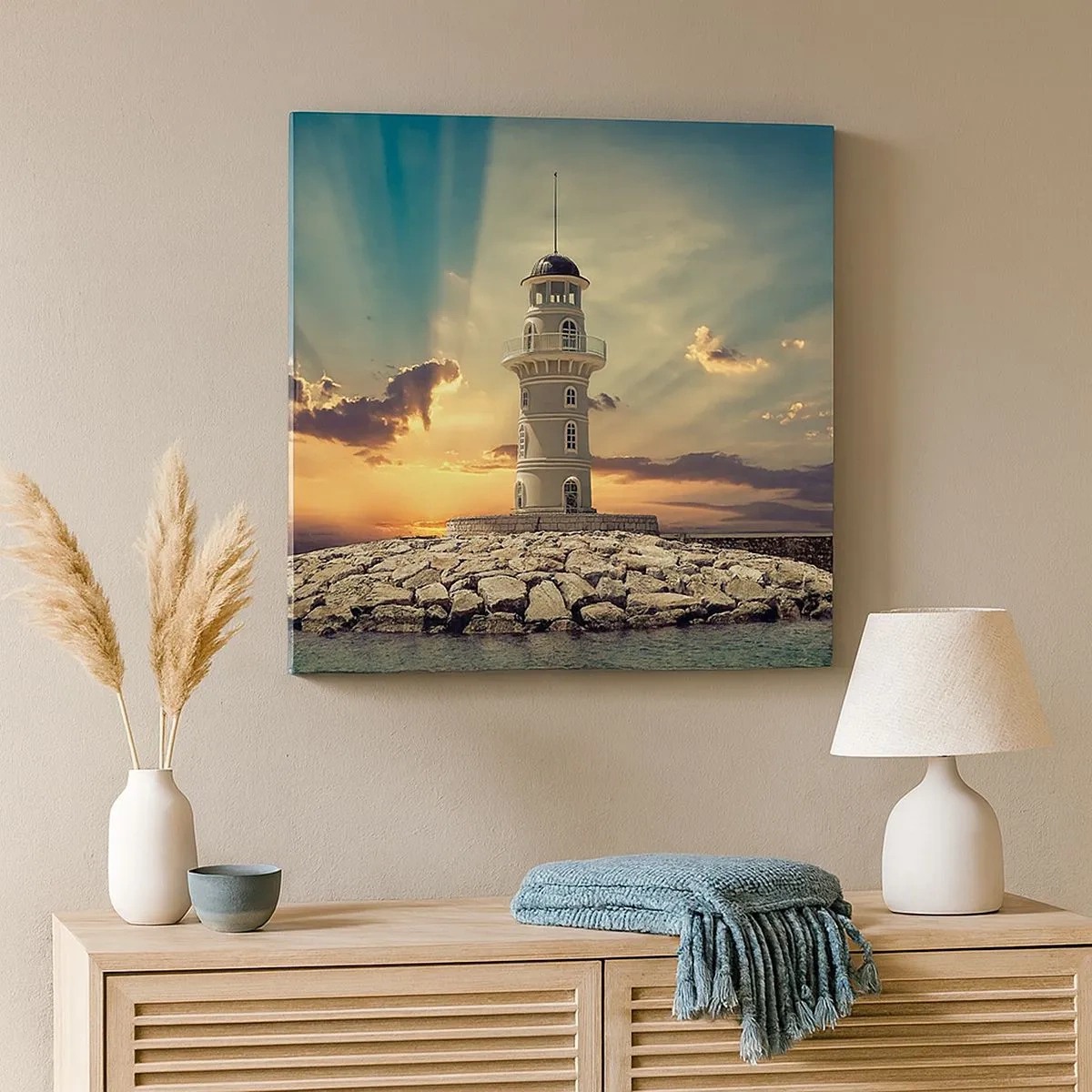 Schilderen op canvas - Licht - Goed - Schoonheid - 30x30 cm