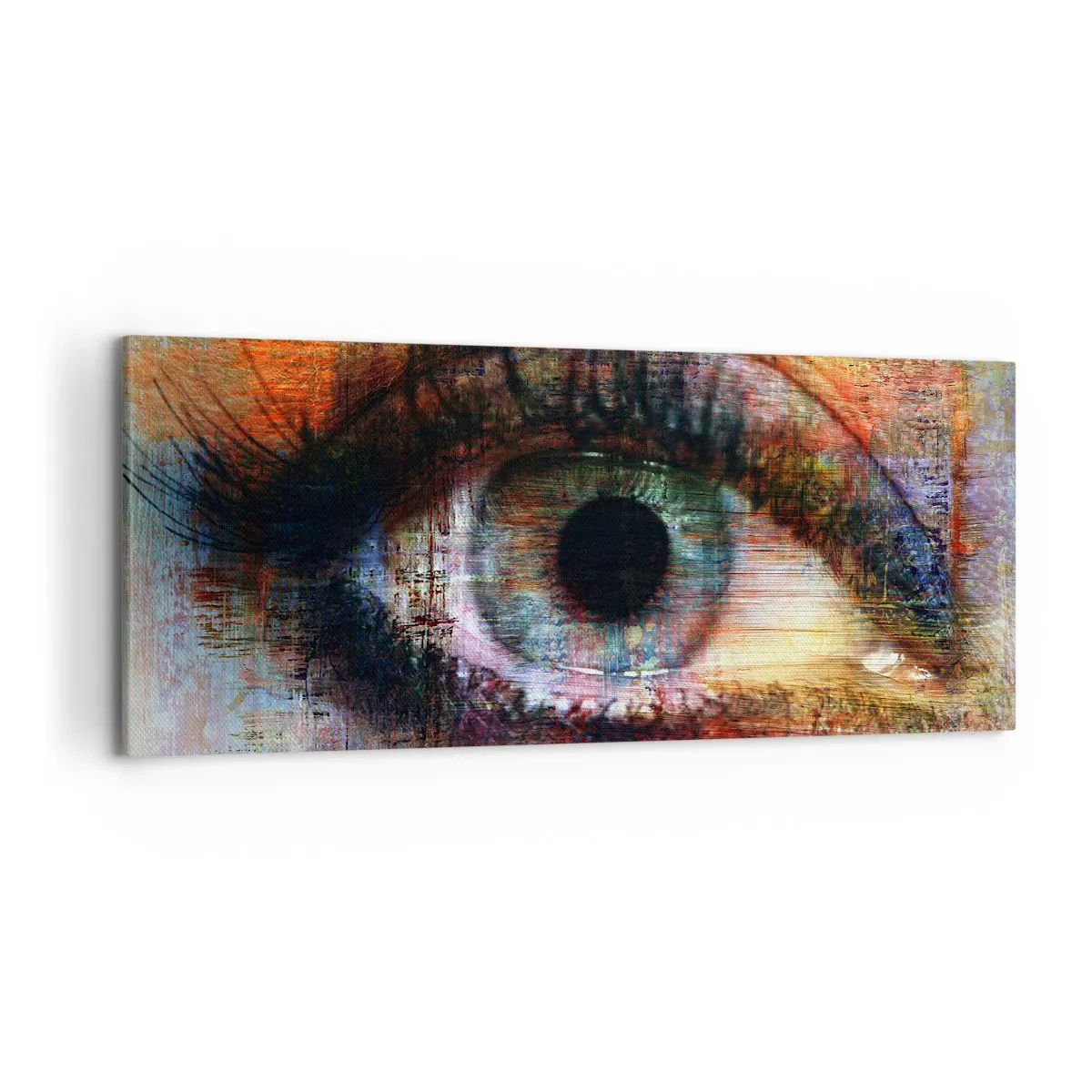 Schilderen op canvas - Je kunt in de ziel kijken - 120x50 cm