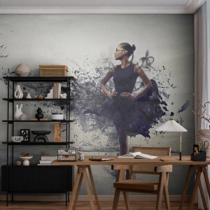 Fotobehang Premium Canvas - Afrikaanse Venus - Vrouw, Abstractie, Model - 150x105 cm