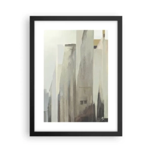 Poster in een zwarte lijst - Droom over de stad - 30x40 cm