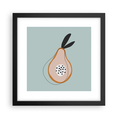 Poster in een zwarte lijst - Doordringen in de aard van de dingen - 30x30 cm