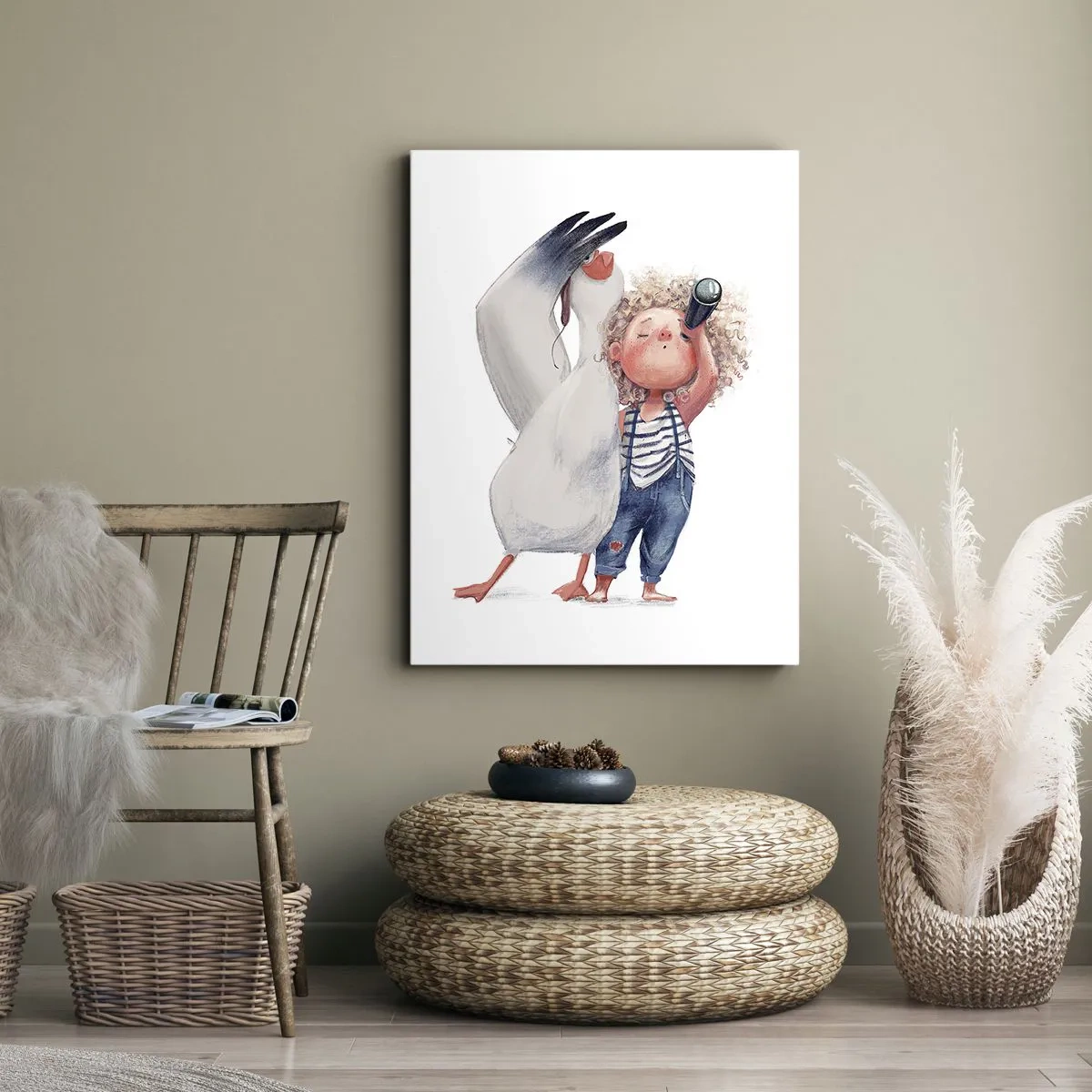 Schilderen op canvas - Een geweldige reisroute - 55x100 cm