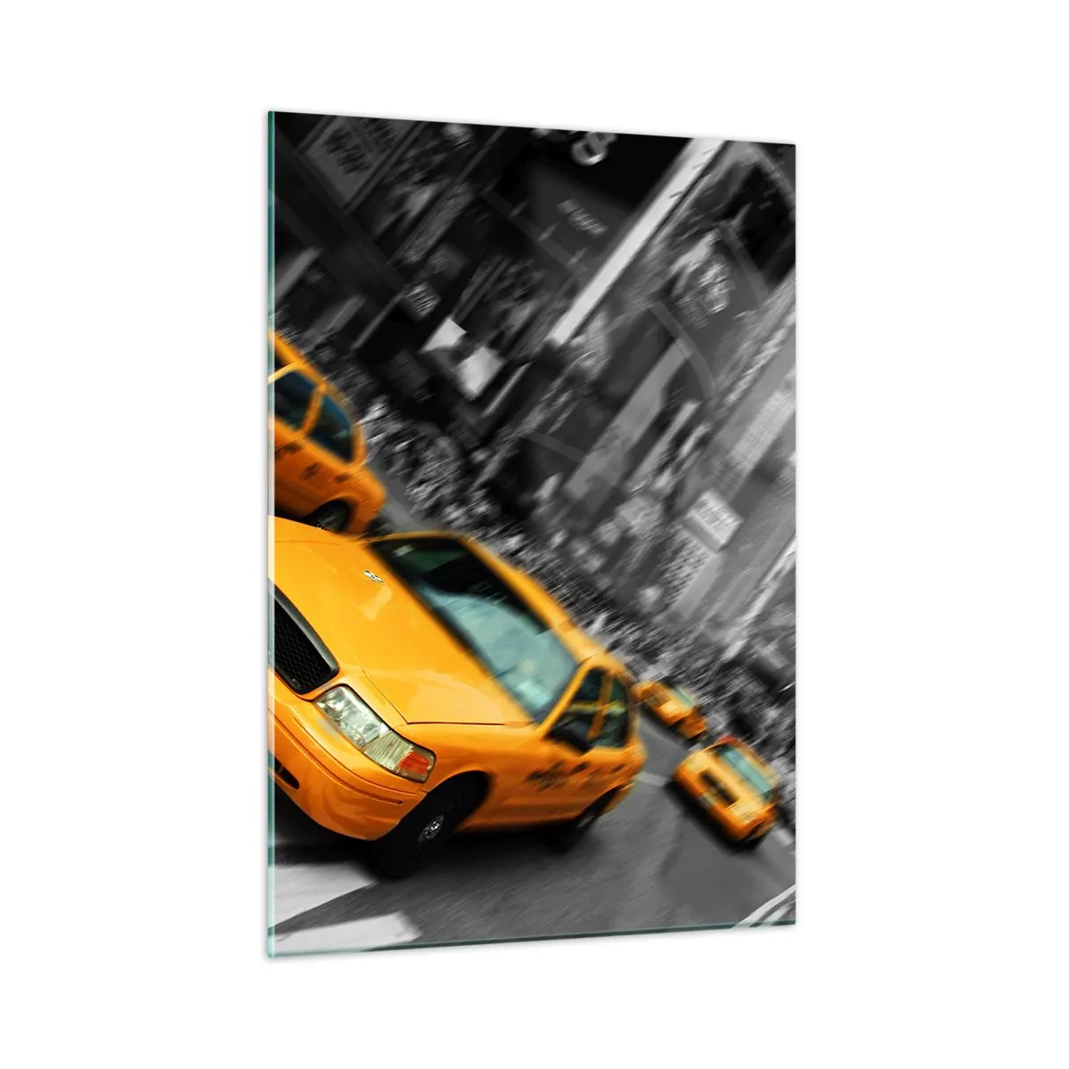 Schilderen op glas - New York City druppels zonneschijn - 50x70 cm