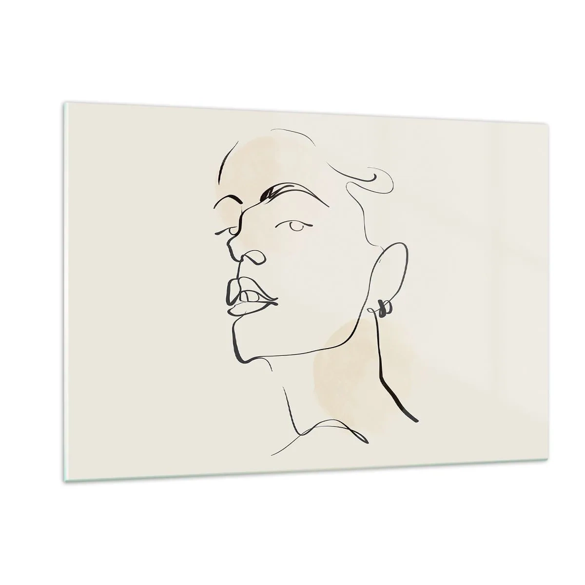 Schilderen op glas - Een trotse blik - 120x80 cm