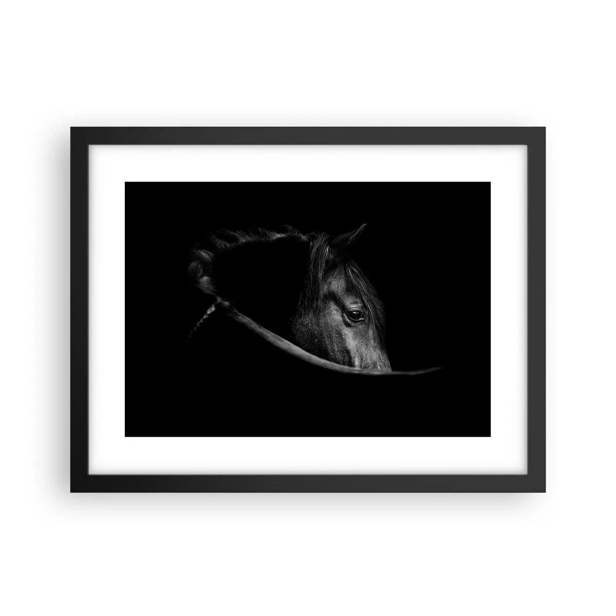 Poster in een zwarte lijst - Zwarte Prins - 40x30 cm