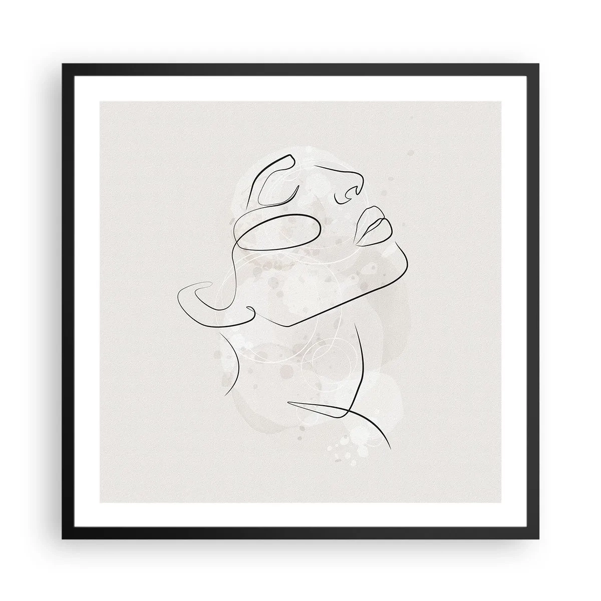 Poster in een zwarte lijst - De omtrek van een droom - 60x60 cm