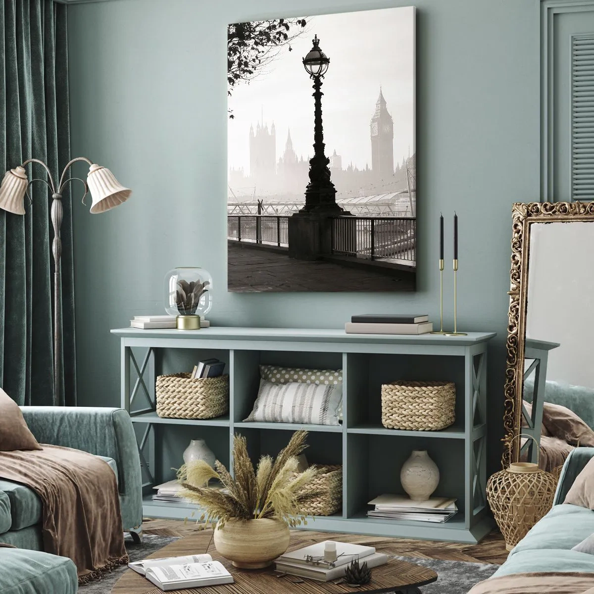 Schilderen op canvas - Ochtend in Londen - 50x70 cm