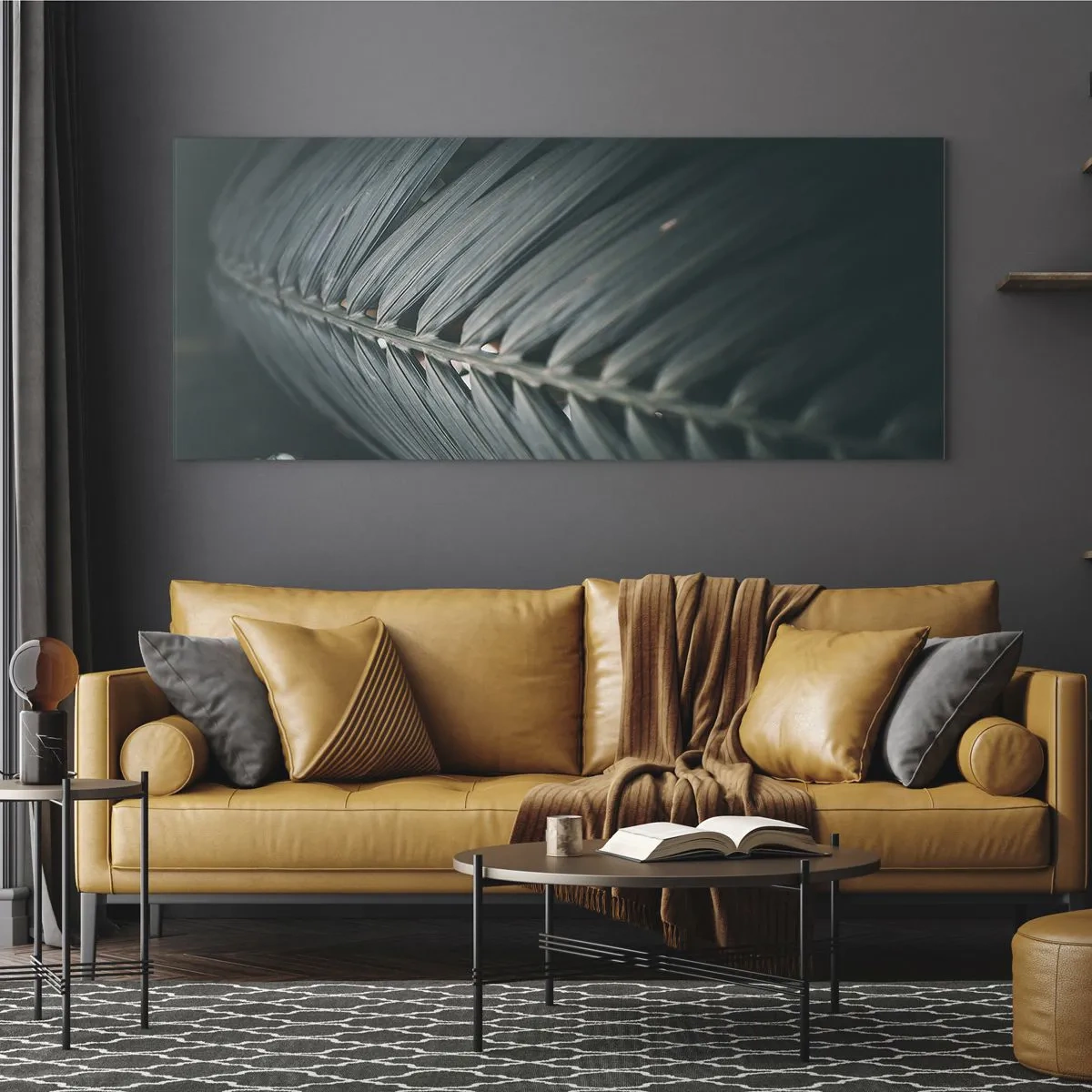 Schilderen op glas - De precisie van de natuur - 120x50 cm