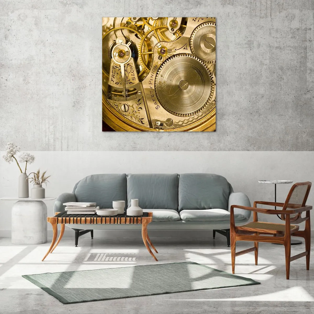 Schilderen op glas - Ga met de tijd mee - 50x50 cm