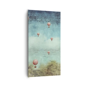 Schilderen op canvas - Vrij van de drukte van het leven - 65x120 cm