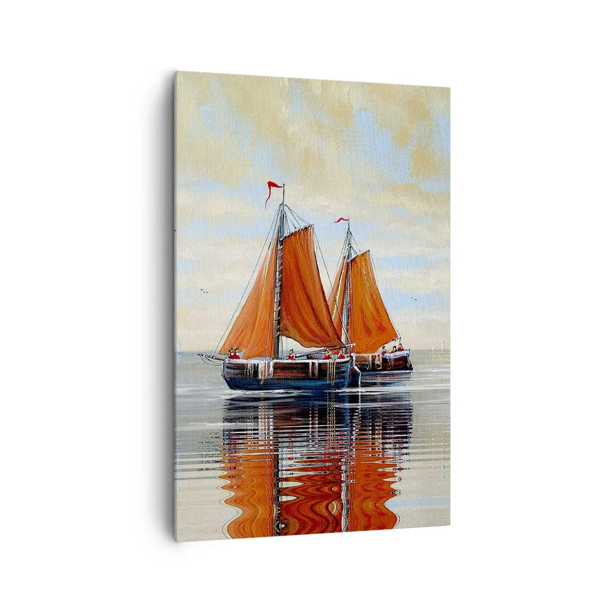 Schilderen op canvas - Hé, zeil, matroos... - 80x120 cm